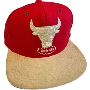 Mitchell & Ness Chicago Bulls Baseball Hat Adult Red NBA